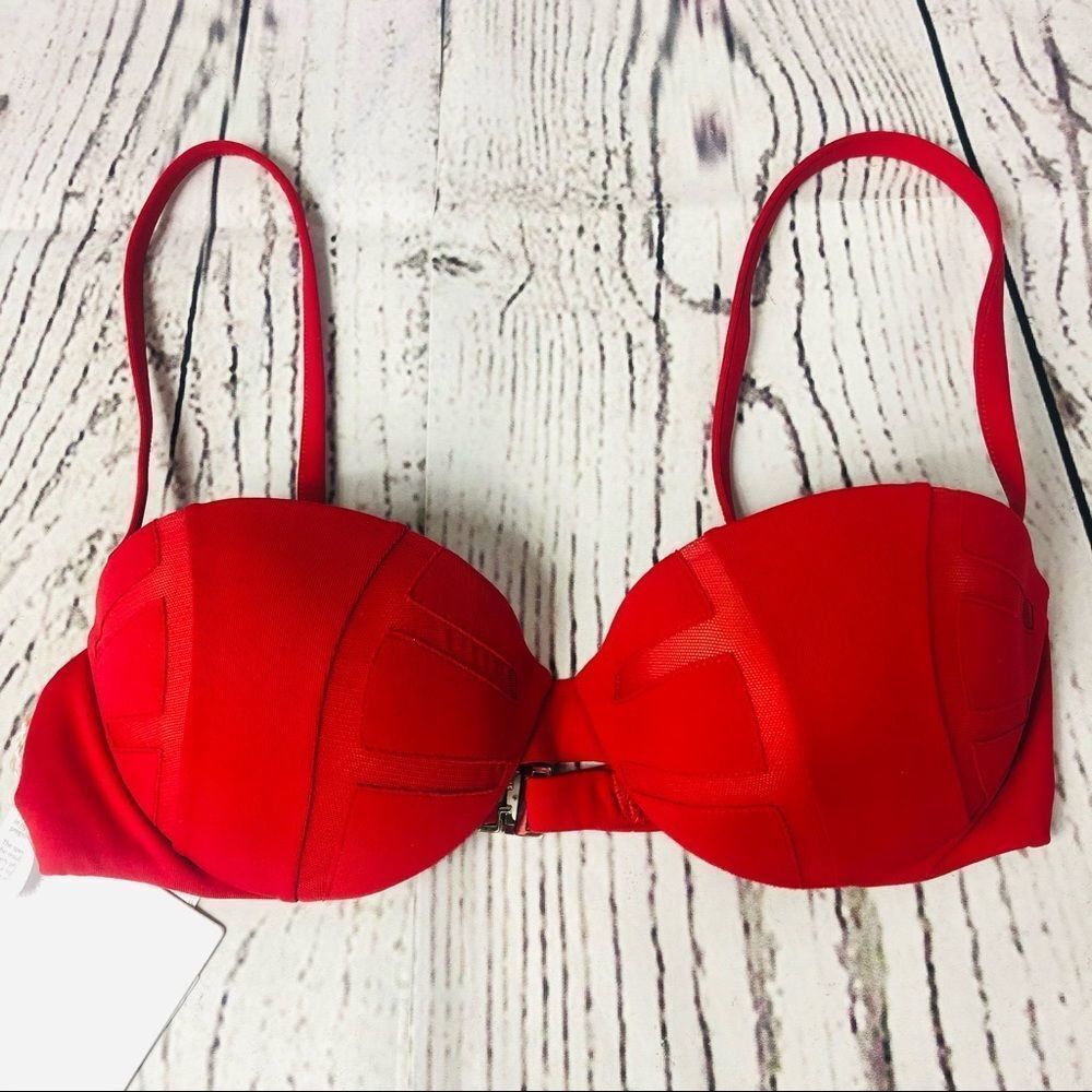 La Perla Vibrant Red Bikini Top
